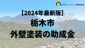 【徹底解説】栃木市の外壁塗装に使える助成金・補助金について